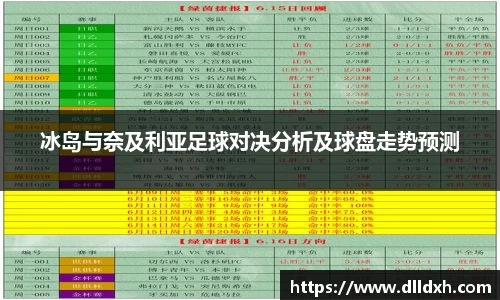冰岛与奈及利亚足球对决分析及球盘走势预测
